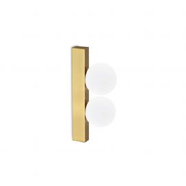 Aplice, corpuri de iluminat pentru pereti - Aplica de perete LED design minimalist Ping pong ap2 alama