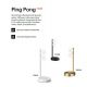 Veioze - Lampa de masa LED design minimalist Ping pong tl2 alba