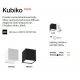 Plafoniere cu spoturi, Spoturi aplicate - Spot LED aplicat Kubiko pl alb