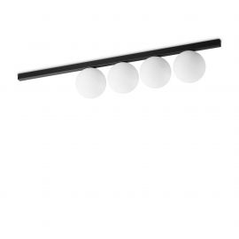 Plafoniere cu spoturi, Spoturi aplicate - Plafoniera moderna stil minimalist Binomio pl4 negru