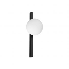 Aplice, corpuri de iluminat pentru pereti - Aplica de perete moderna stil minimalist Binomio ap1 negru