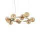 Candelabre, Lustre - Lustra suspendata design modern Perlage sp11 alama/amber