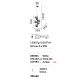 Pendule, Lustre suspendate - Lustra suspendata design modern Perlage sp6 alama/amber