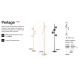 Lampadare - Lampa de podea design modern Perlage PT4 alama/amber