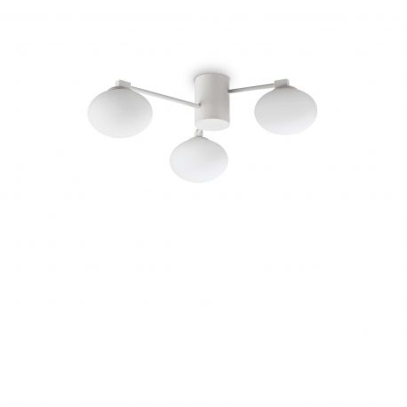 Lustre aplicate - Lustra aplicata design modern Hermes pl3 d60 alba