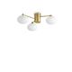 Lustre aplicate - Lustra aplicata design modern Hermes pl3 d60 alama/alba
