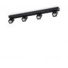 Plafoniera cu spoturi Rudy pl4 square negru