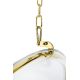 Fotolii - Balansoar, Scaun suspendat modern Ball Velvet auriu/ negru
