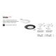 Plafoniere cu spoturi, Spoturi aplicate - Plafoniera LED design slim circular Iride pl d50 alba
