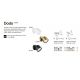 Aplice cu Spot - Aplica cu Spot stil modern minimalist Dodo ap1 alba