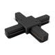 Accesorii iluminat - Accesoriu, conector X negru pentru sinele monofazate Unity