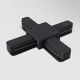 Accesorii iluminat - Accesoriu, conector X negru pentru sinele monofazate Unity