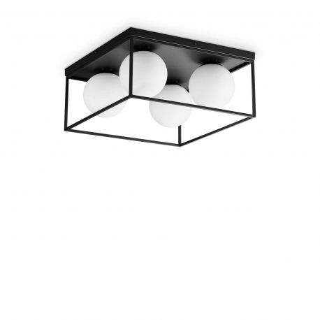 Plafoniere - Plafoniera design modern Lingotto pl4 negru