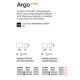 Aplice - Aplica LED de perete exterior ambientala Ip65 Argo ap1 4000k alba