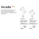 Lampi decorative si solare - Lampa de podea iluminat exterior Arcadia Pt1