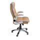 Scaune Birou cu role - Scaun de birou pivotant design LUX Brown