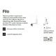 Pendule, Lustre suspendate - Lampa LED suspendata tip lampadar minimalist Filo pt alb