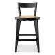 Scaune Bar - Scaun de bar LUX design clasic Alvear negru, ratan