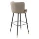 Scaune Bar - Scaun de bar pivotant design LUX Grenada, catifea Savona greige