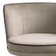 Scaune Bar - Scaun de bar pivotant design LUX Grenada, catifea Savona greige