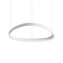 Lustra LED suspendata design circular Gemini sp d061 dali/push alb