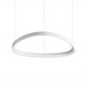 Lustra LED suspendata design circular Gemini sp d061 dali/push alb