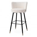 Scaun de bar pivotant design LUX Grenada, Lyssa off-white