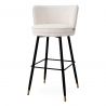 Scaun de bar pivotant design LUX Grenada, Lyssa off-white
