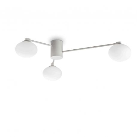Lustre aplicate - Lustra aplicata stil minimalist Hermes pl3 d90 alba