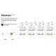 Lustre aplicate - Lustra aplicata stil minimalist Hermes pl3 d90 alba