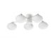 Lustre aplicate - Lustra aplicata stil minimalist Hermes pl5 d60 alba