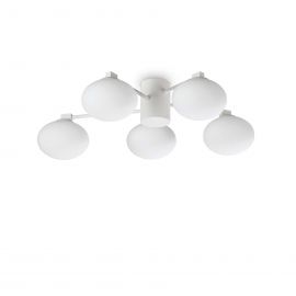 Lustra aplicata stil minimalist Hermes pl5 d60 alba