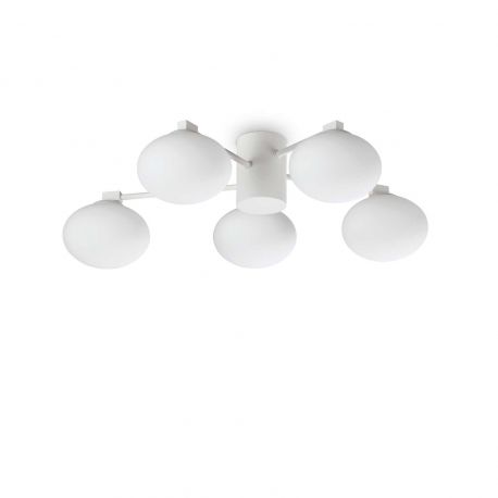 Lustre aplicate - Lustra aplicata stil minimalist Hermes pl5 d60 alba