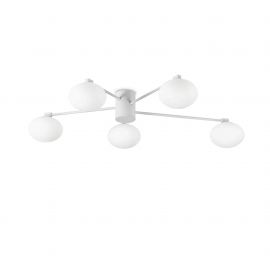 Lustre aplicate - Lustra aplicata stil minimalist Hermes pl5 d90 alba