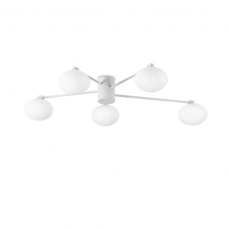 Lustre aplicate - Lustra aplicata stil minimalist Hermes pl5 d90 alba
