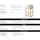 Scaune Bar - Scaun de bar elegant design LUX Olsen, scalea sand