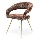 Scaun design elegant LUX Bravo, boucle sonata red