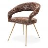 Scaun design elegant LUX Bravo, boucle sonata red