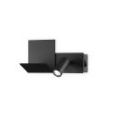 Aplica cu spot directionabil stil modern Komodo-2 ap neagra