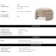 Banchete-Tabureti - Taburete modern design LUX Ortega, Lyssa sand