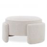 Taburete modern design LUX Ortega, Lyssa off-white