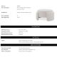 Banchete-Tabureti - Taburete modern design LUX Ortega, Lyssa off-white
