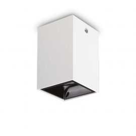 Plafoniere cu spoturi, Spoturi aplicate - Spot LED aplicat modern Nitro pl square d10 alb