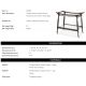 Masute Living - Gheridon, Masuta cu roti design LUX Manzo