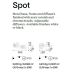 Aplice cu Spot - Aplica perete design modern minimalist Spot ap2 negru