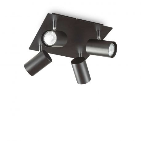 Plafoniere cu spoturi, Spoturi aplicate - Plafoniera design modern minimalist Spot pl4 negru