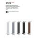 Stalpi - Stalp LED iluminat exterior Style pt h100 4000k negru
