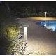 Stalpi - Stalp pentru iluminat exterior Tesla pt4 h80 cafeniu