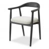 Scaun elegant design LUX Beale negru/ crem