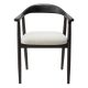 Scaune - Scaun elegant design LUX Beale negru/ crem